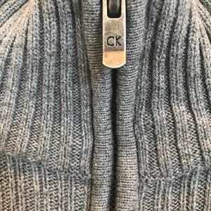 NWOT Calvin Klein grey knit sweater